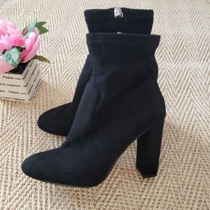 Steve Madden Black Sock Boots